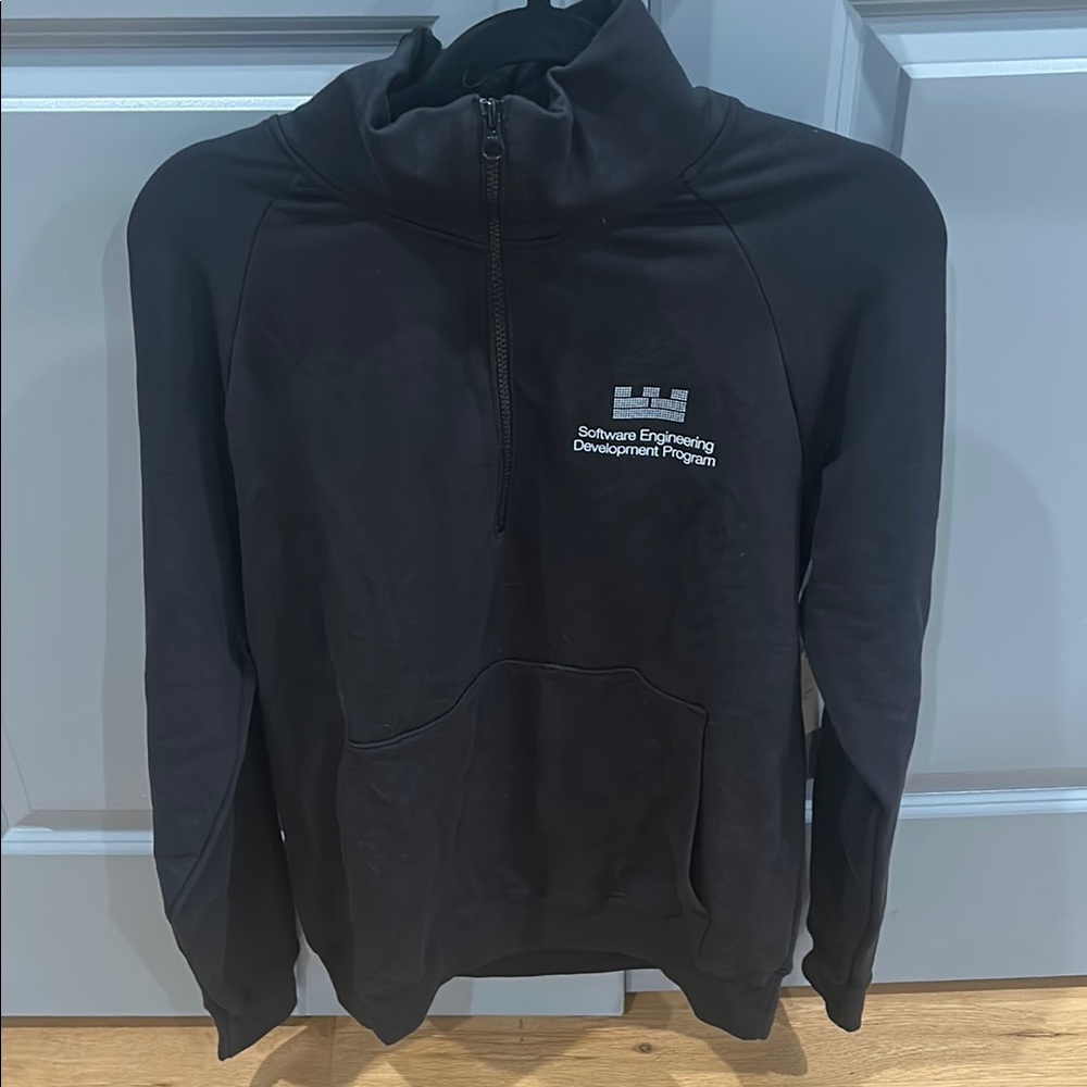 Black Quarter-Zip Pullover